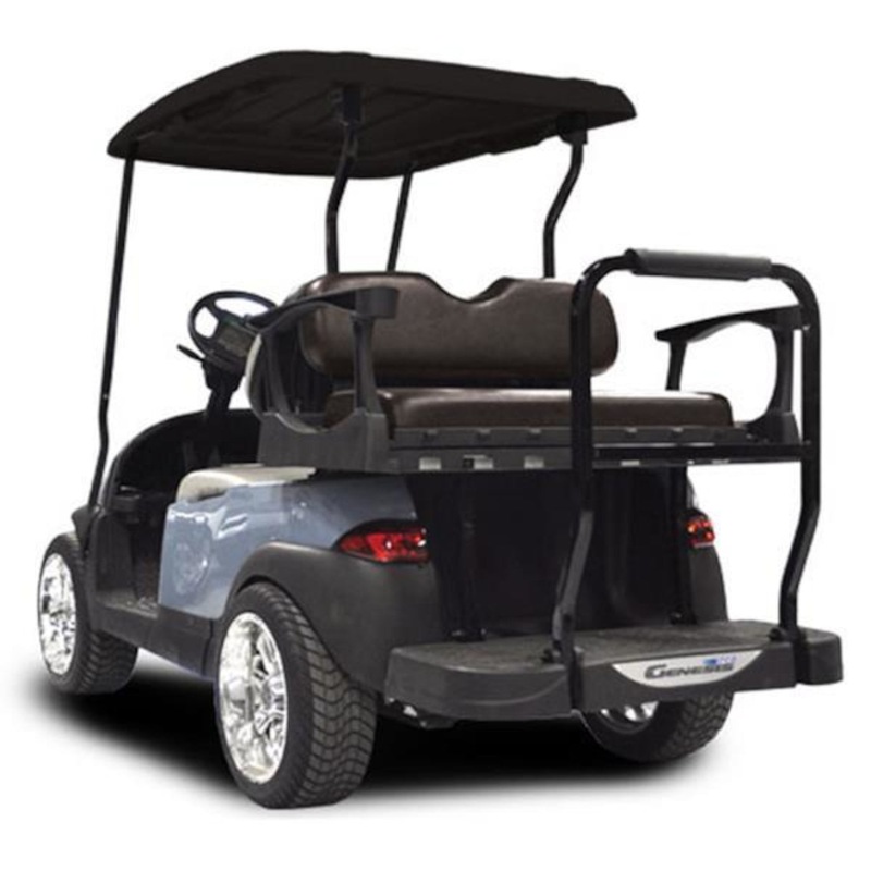 MadJax Genesis 300 Aluminum Rear Flip Seat with Standard Black Cushions – Yamaha Drive2 PN# 01-122-202S