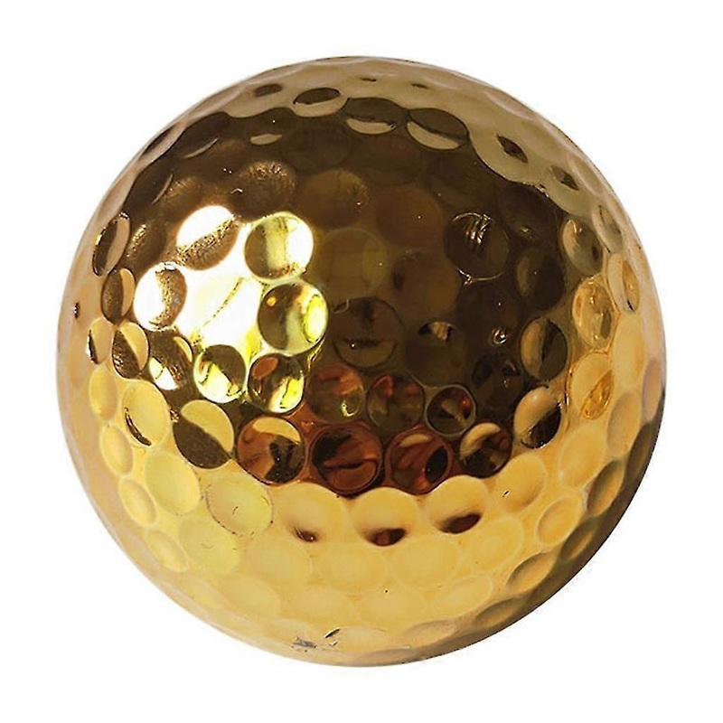 Plated Gold Golf Ball Luxurious Elegant Golfer Golf Accessories for Men Women Golden Balls for Practice Present Decors
