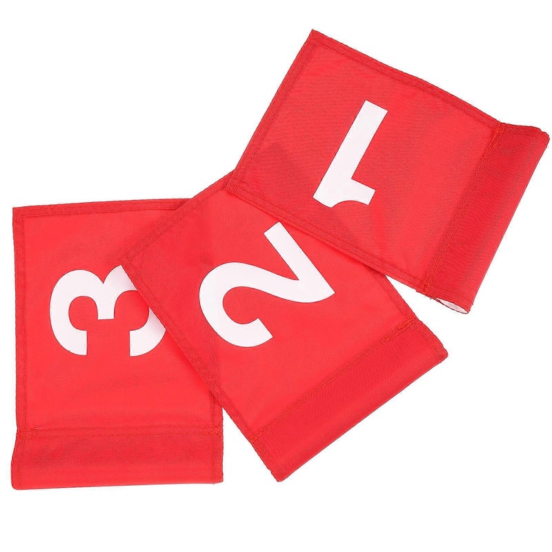 Training Flag For Golfing Practical Golfing Flags Red 3Pcs