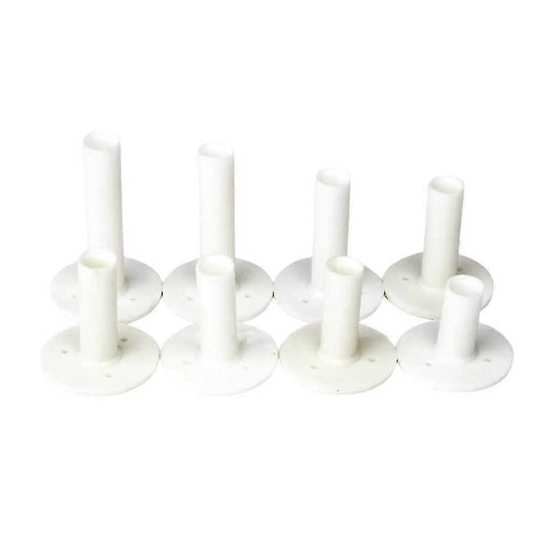 White Golf Nail Golf Plastic Ball Holder Ball Holder Soft Tee 8 Sizes
