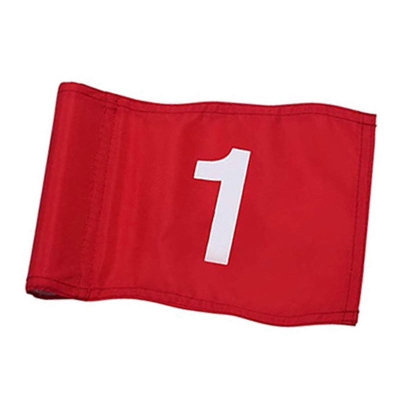 Golf Flags Nylon Equipment With Tube Inserted For Office Indoor Outdoor Yard Model  Red