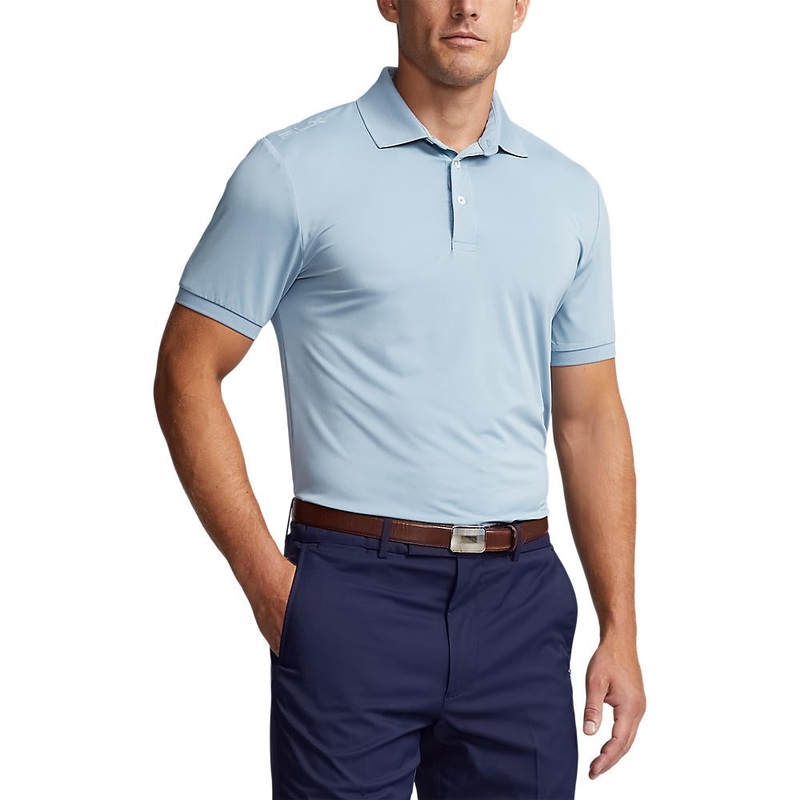 RLX Ralph Lauren Solid Airflow Performance Polo Golf Shirt – Vessel Blue