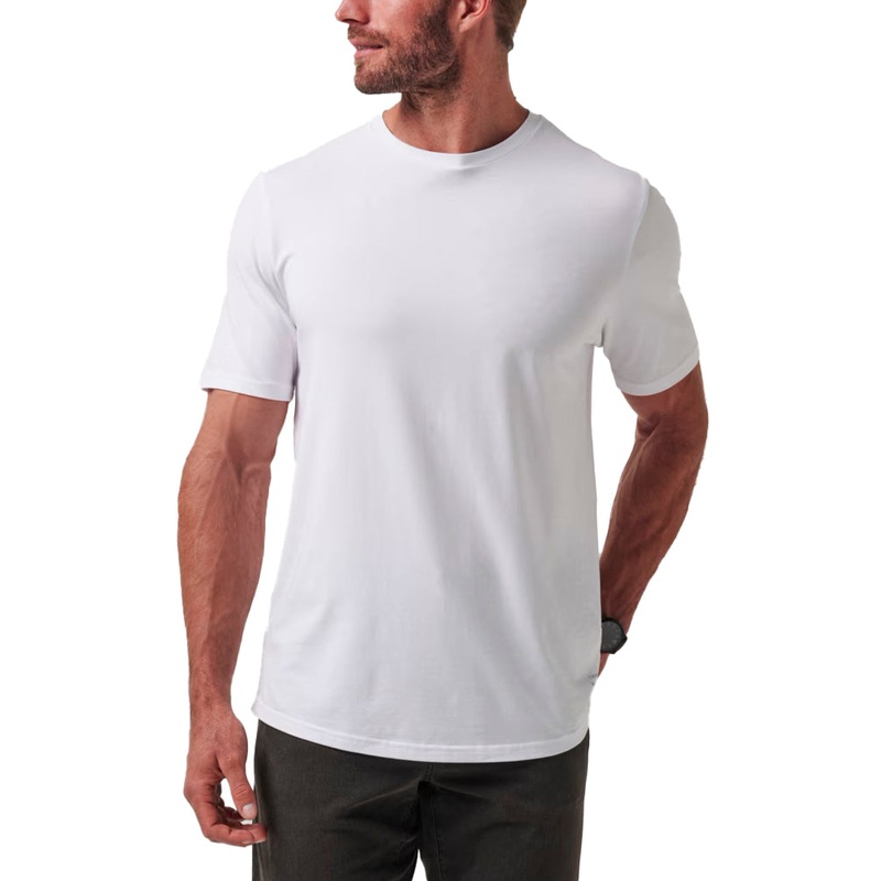 Travis Mathew Cloud Crew Golf Tee – White