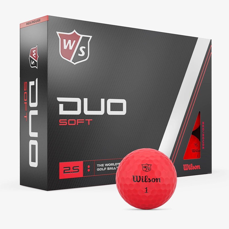 Wilson Duo Soft Golf Balls – Red – 2023 – Prior Generation