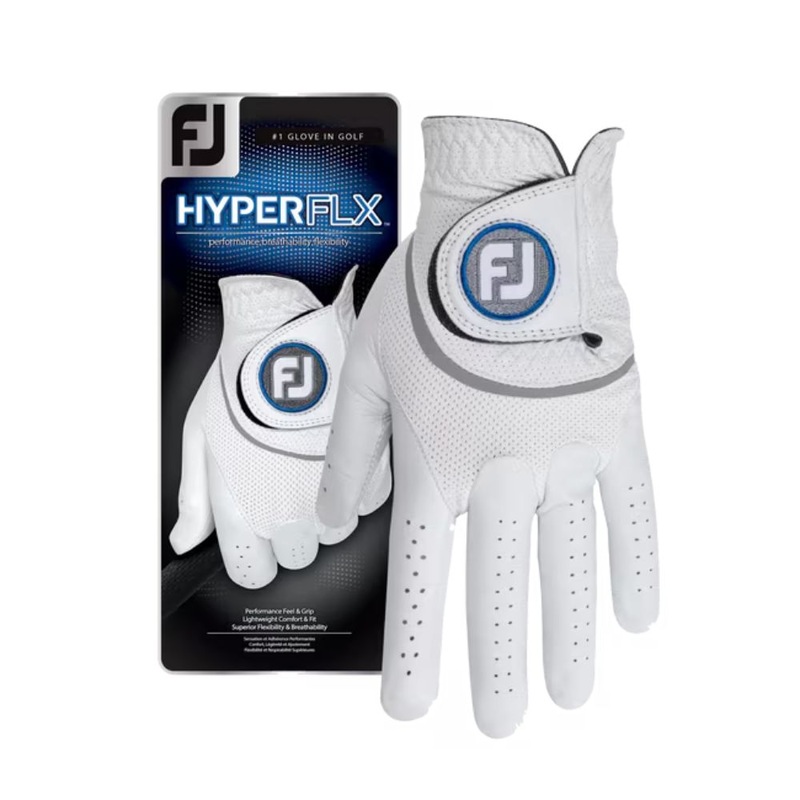 FootJoy Mens HyperFLX Golf Glove – White – Closeout