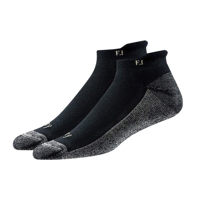 FootJoy ProDry Roll-Tab Sock – 2 Pack – Black