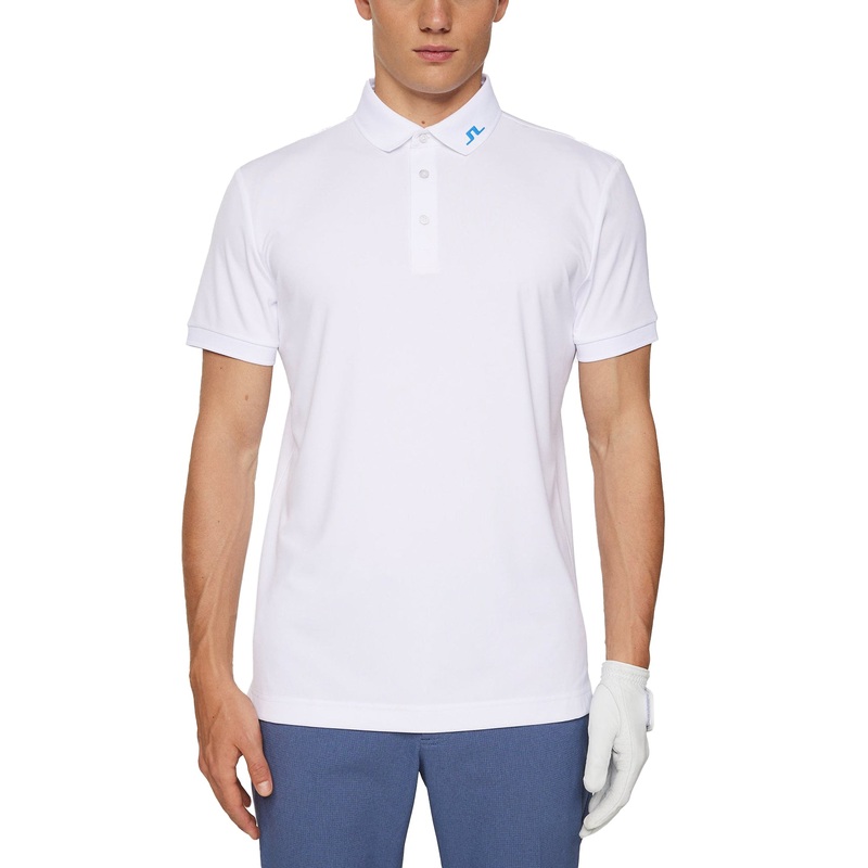 J.Lindeberg KV Print Golf Polo Shirt – White