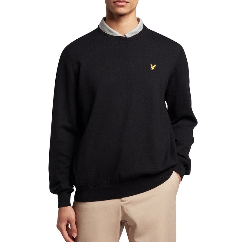 Lyle & Scott Evolution Crew Knit – Jet Black