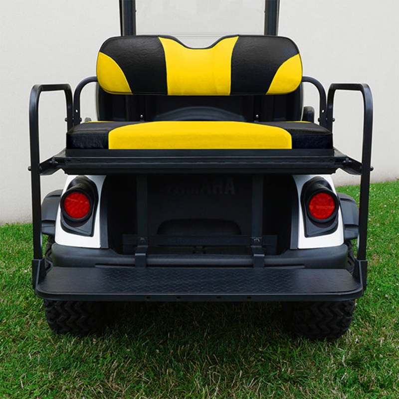 RHOX Rhino Seat Kit, Sport Black/Yellow, Yamaha Drive2 PN# SEAT-471BY-S