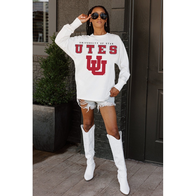 UTAH UTES Big Goals Oversized Pullover