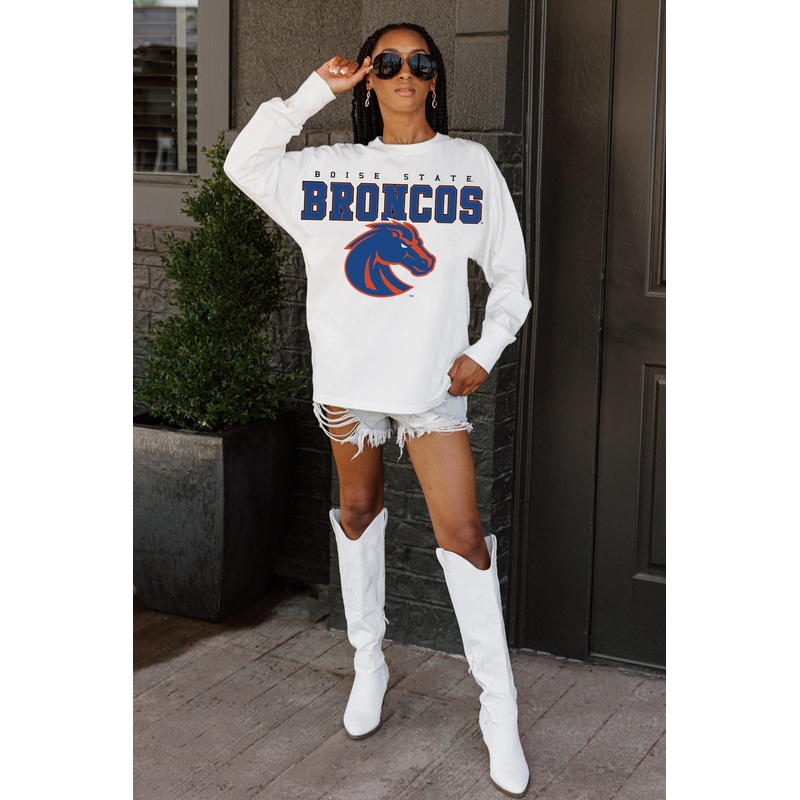 BOISE STATE BRONCOS Big Goals Oversized Pullover