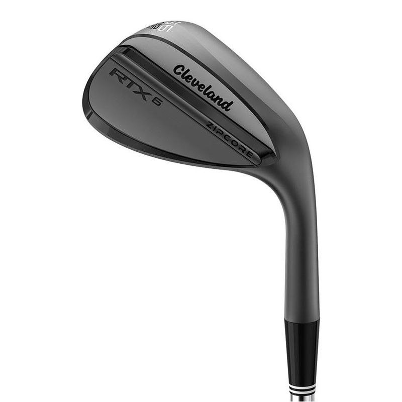 Cleveland RTX 6 ZipCore Wedge – Black Satin (Left-Handed)