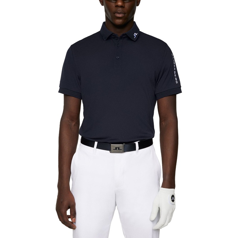J.Lindeberg Tour Tech Regular Fit Golf Polo Shirt – JL Navy