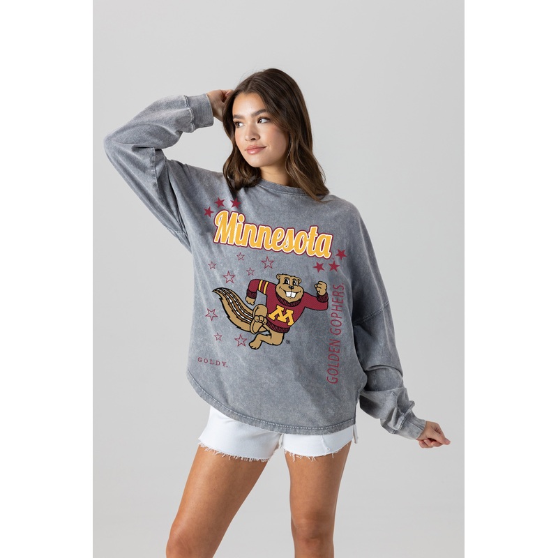 MINNESOTA GOLDEN GOPHERS Starbound Oversized Long-Sleeve Tee