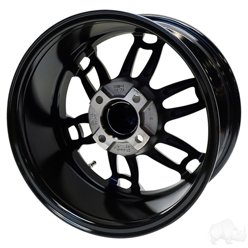 RHOX RX397, Gloss Black, 14×7 ET-25