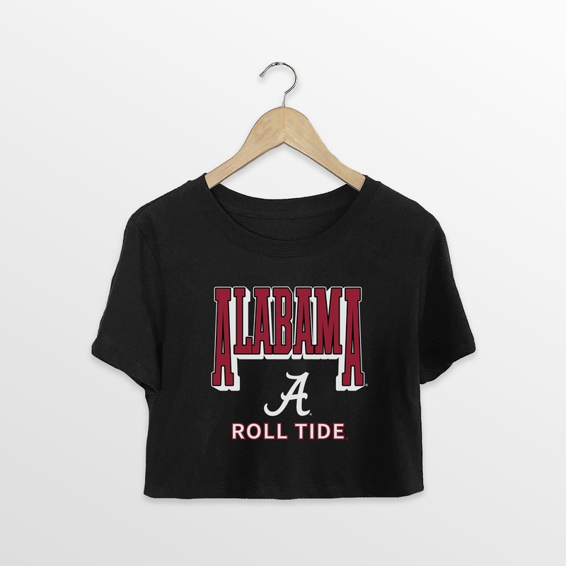 ALABAMA CRIMSON TIDE PURE VICTORY CLASSIC CROP TEE