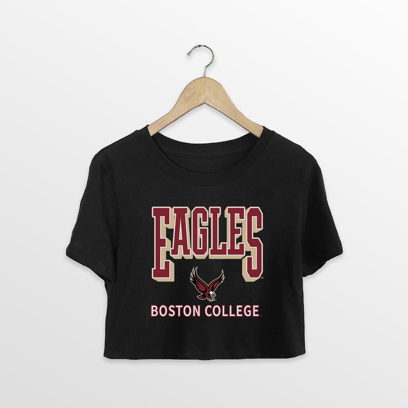BOSTON COLLEGE EAGLES PURE VICTORY CLASSIC CROP TEE