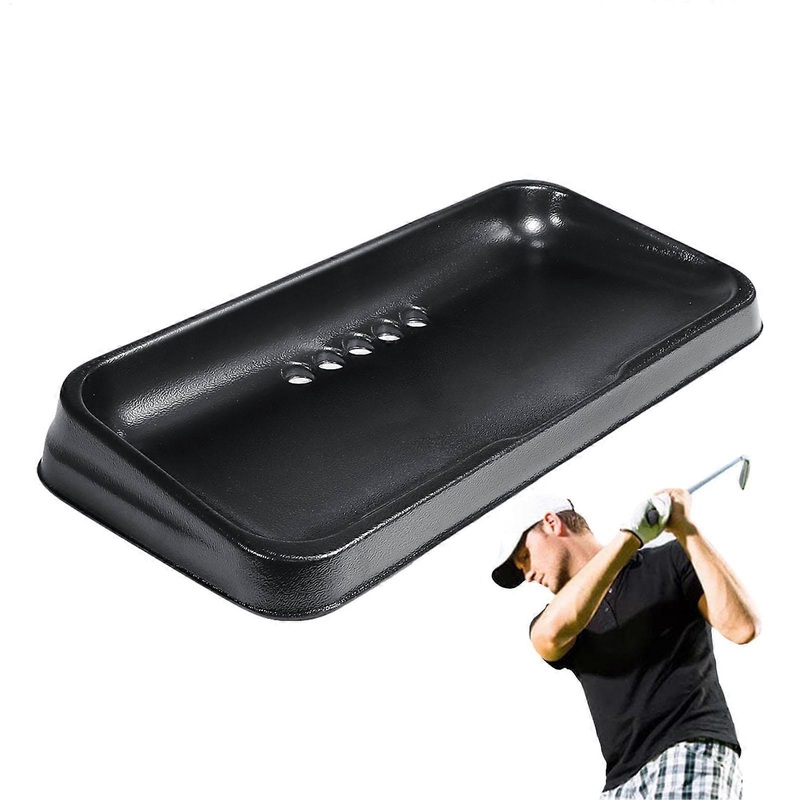 Golf Ball Holder Driving Range Tray Golf Ball Storage Training And Exercise Practice Holder Outdoor Use Black Pack Of 1