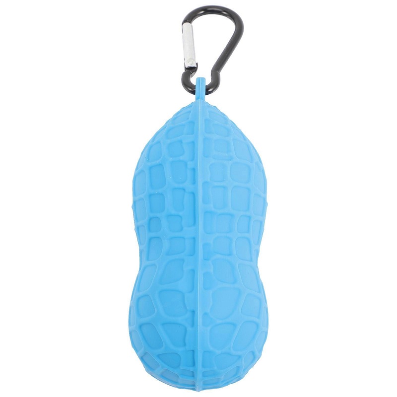 Golfs Ball Holder Elastic Golfs Ball Bag Golfing Accessory for Men Blue 10.00X5.00X4.50CM Protect Golf Balls 1Pack