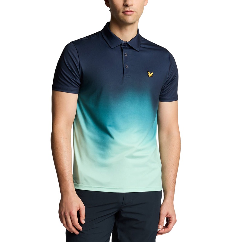 Lyle & Scott Gradient Golf Polo Shirt – Dark Navy