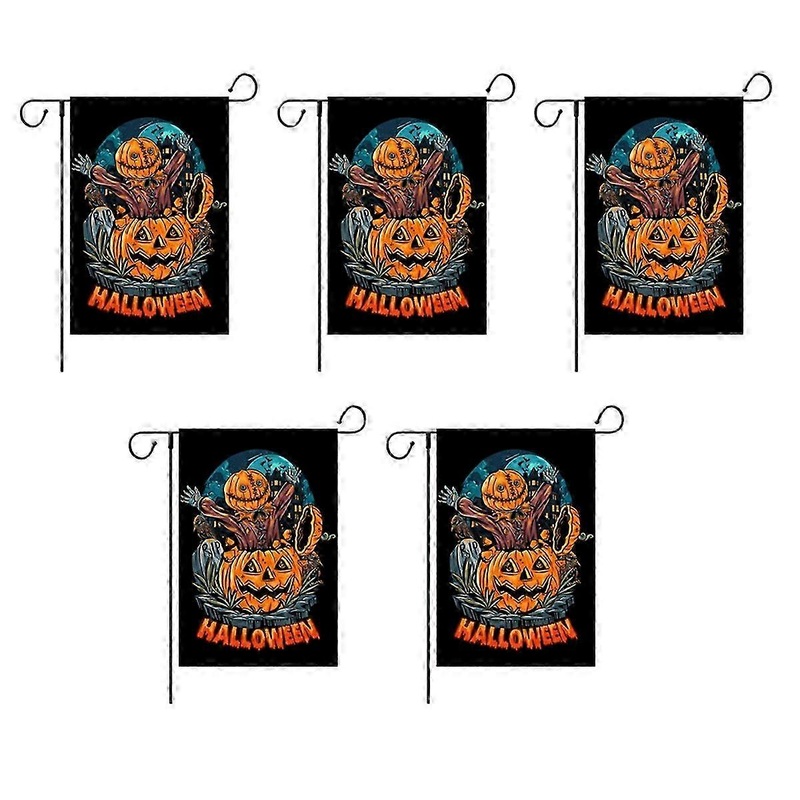 Halloween Garden Flag – Number 2 Courtyard Decoration for Spooky Seasonal Outdoor Decor
