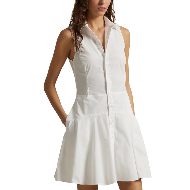 RLX Ralph Lauren Women’s Sleeveless Jenna Dress – Ceramic White