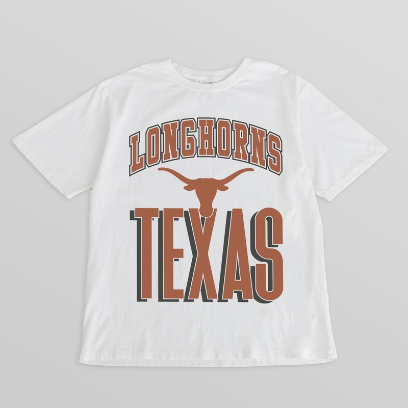 TEXAS LONGHORNS FIERCE FOCUS WASHED RELAXED FIT TEE