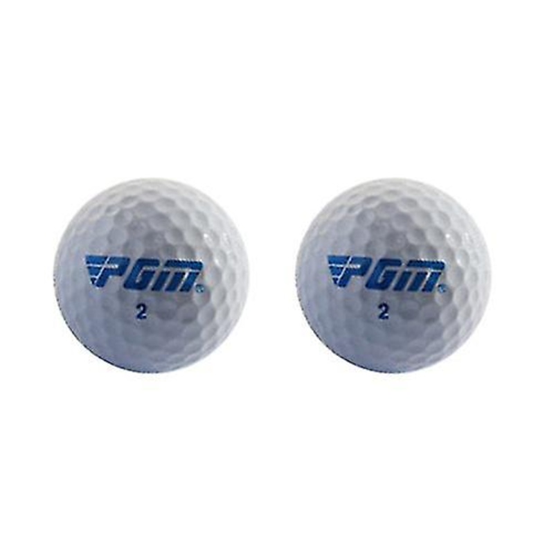 2pcs Double Layers Practice Golf Balls Training Hit Away Distance Golf Ball