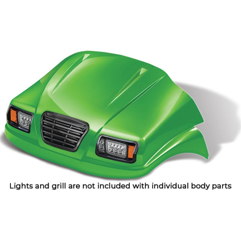 DoubleTake Phantom Front Cowl, Club Car Precedent 04+, Lime