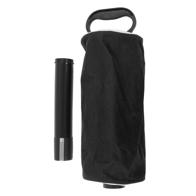 Golf Ball Retriever, Golf Balls Shagger Grabber with Detachable Plastic Tube Rubber Handle, Ball Collector Up to 70 Balls(Black)