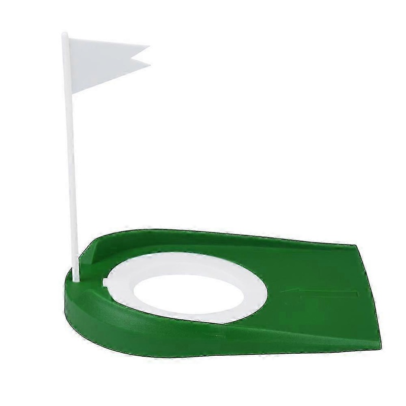 Golf Putting Cup With Flag Plastic Golf Putting Practice Aids With Adjustable Hole Golf Training Accessory For Indoor And Outdoor1pcsgreen