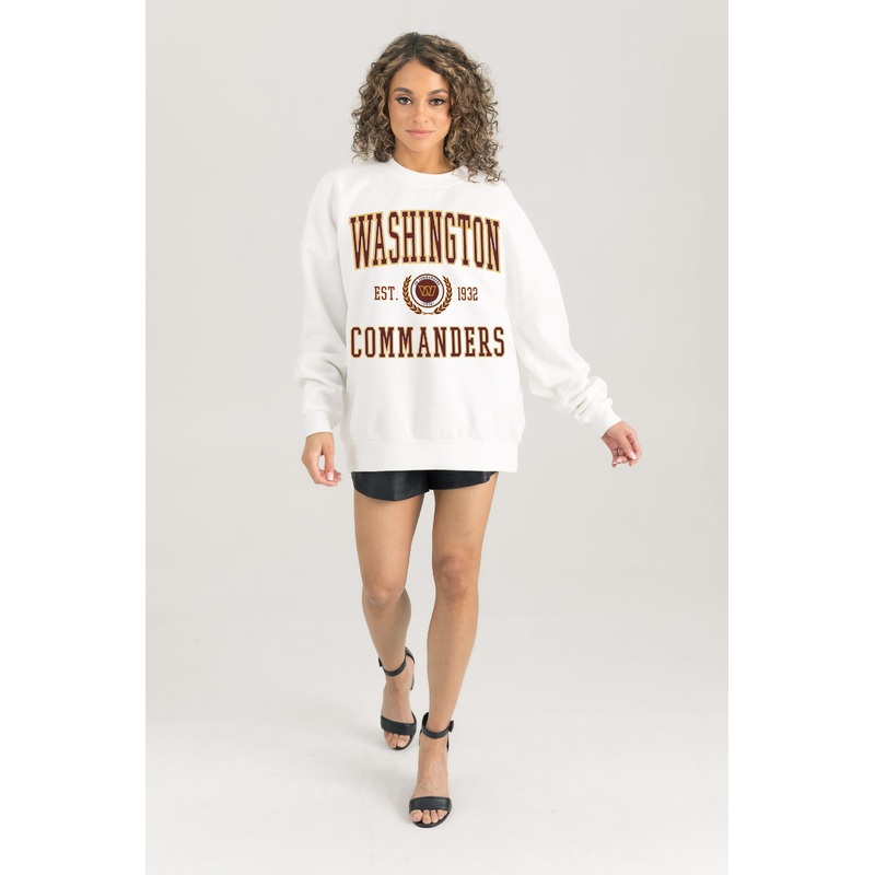 WASHINGTON COMMANDERS Timeless Triumph Fleece Crewneck Pullover