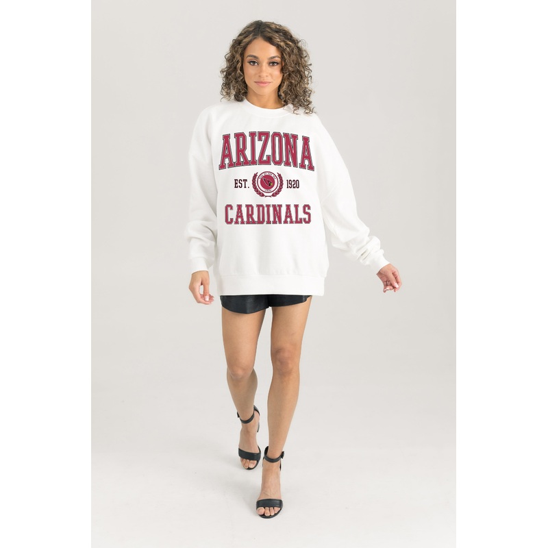 ARIZONA CARDINALS Timeless Triumph Fleece Crewneck Pullover