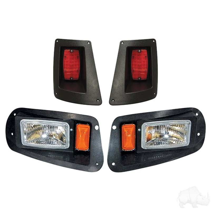 Headlight/Taillight Kit, Black, E-Z-Go RXV 08-15, 12V PN# LGT-909