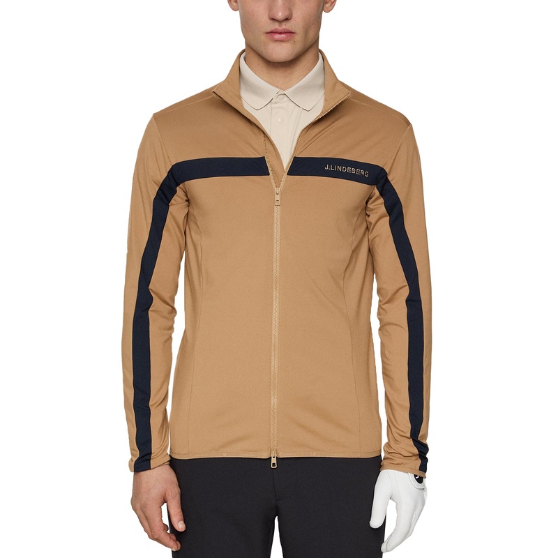 J.Lindeberg Jarvis Mid-Layer – Tigers Eye