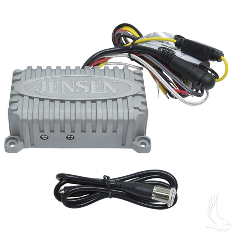 Jensen 2 Channel 80 Watt Marine Grade Bluetooth Amplifier PN# RAD-806
