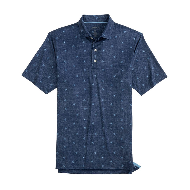 Johnnie-O Shaka Printed Polo|Lake|Small|Medium|Large|X-Large|XX-Large