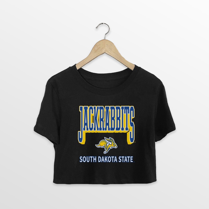 SOUTH DAKOTA STATE JACKRABBITS PURE VICTORY CLASSIC CROP TEE