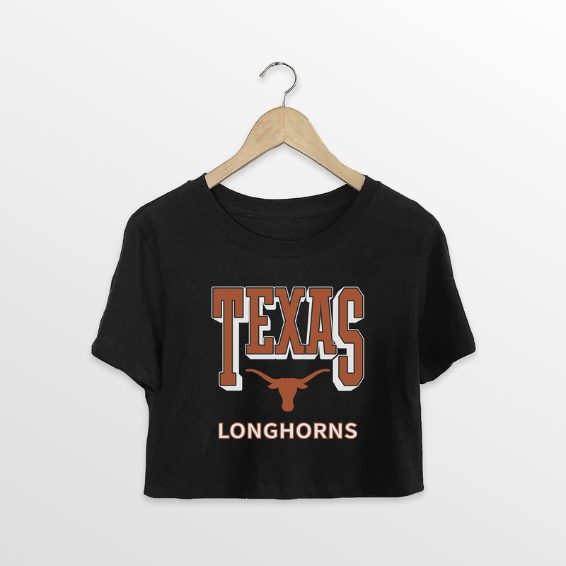 TEXAS LONGHORNS PURE VICTORY CLASSIC CROP TEE