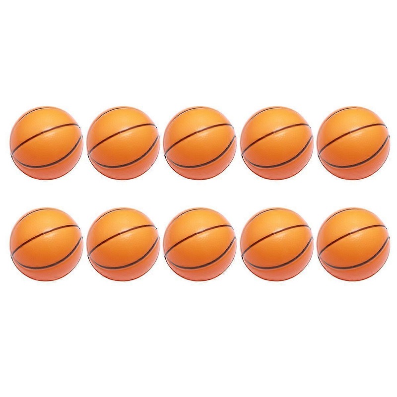 10PCS Mini Balls Squeeze Basketballs Stress Balls Stress Relief Toys for Kids Party Relaxation
