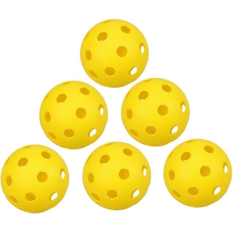2025 6pcs Kids Golf Pickleball Accessories Golf Balls for Kids Training Aid Balls Golf Accessories Hollow Perforated Golf Balls Ball Set Ball for Indo