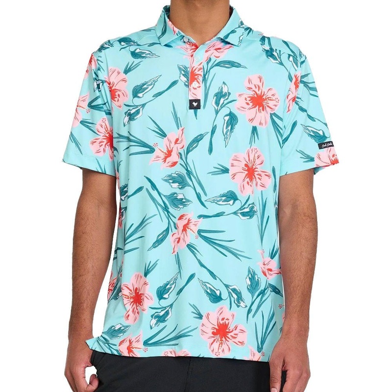 Bad Birdie Never Lei Up Polo|Never Lei Up|Small|Medium|Large|X-Large|XX-Large