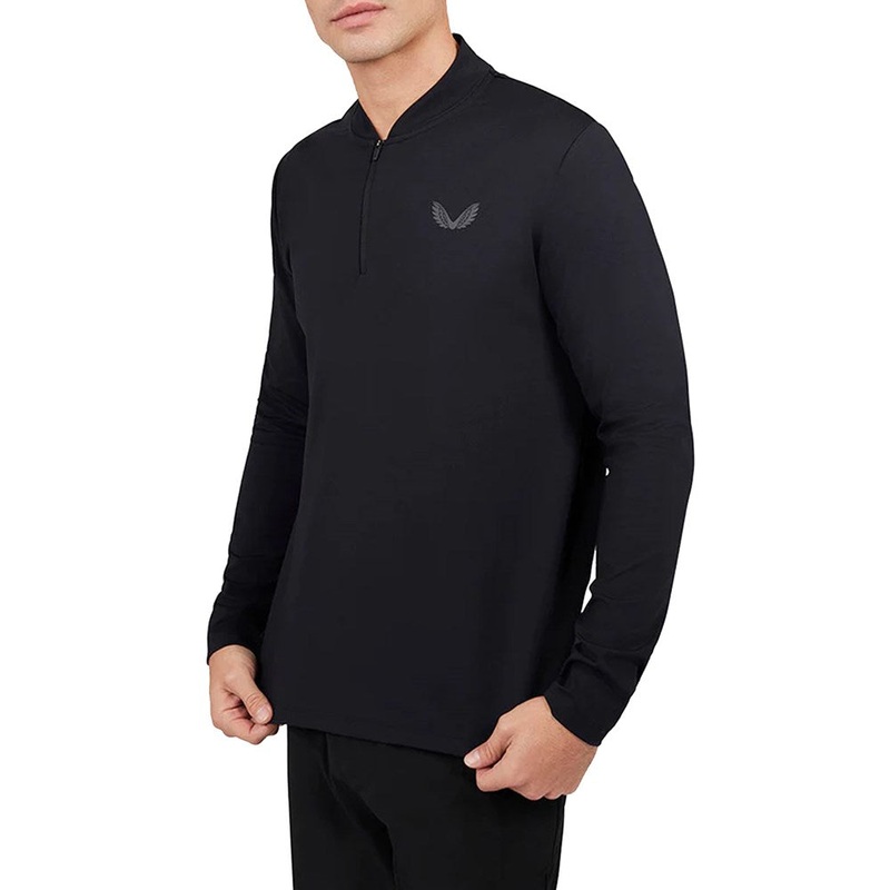 Castore Soft Shell Tech Mesh Golf 1/4 Zip – Black