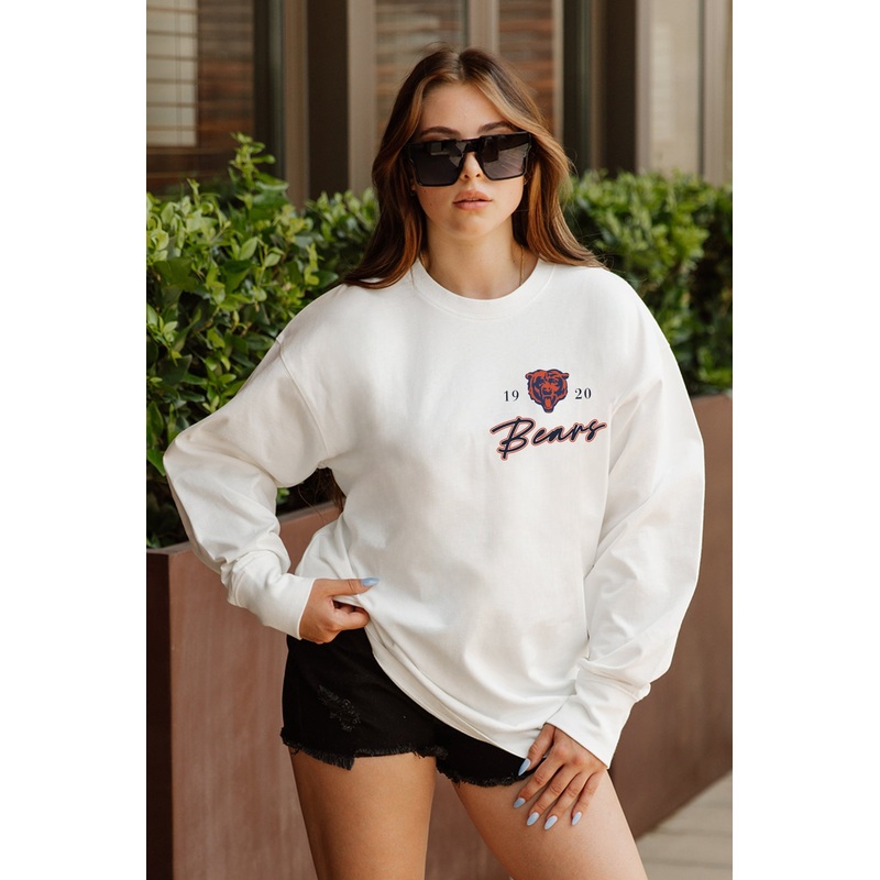 CHICAGO BEARS Double Move Oversized Long-Sleeve Tee