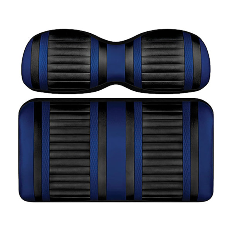 DoubleTake Extreme Front Cushion Set, Club Car Precedent 04+, Black/Blue