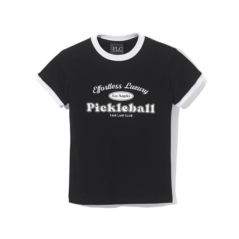 [FLC] PICKLEBALL SLIM T-SHIRT|Black|White|XS|S|M|L