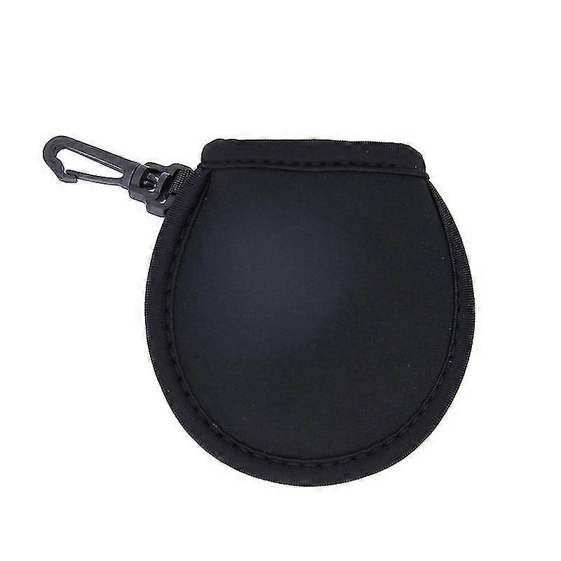 Golf Ball Cleaner Pouch,Portable Pocket Golf Ball Washer Pouch(4Pcs, Black)