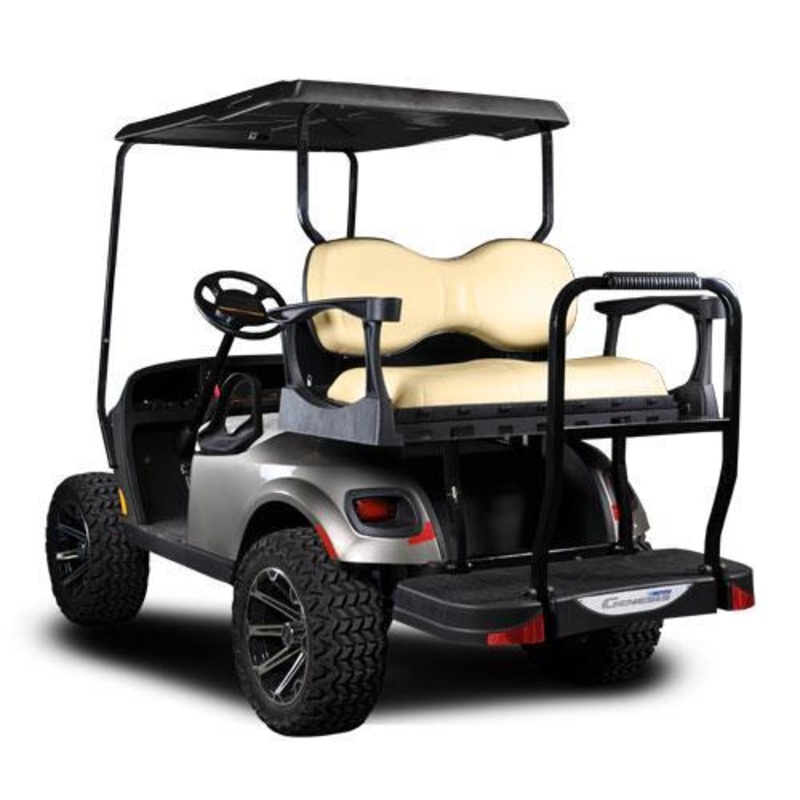 MadJax Genesis 300 with Deluxe Tan Aluminum Rear Flip Seat – EZGO TXT PN# 01-043-203D