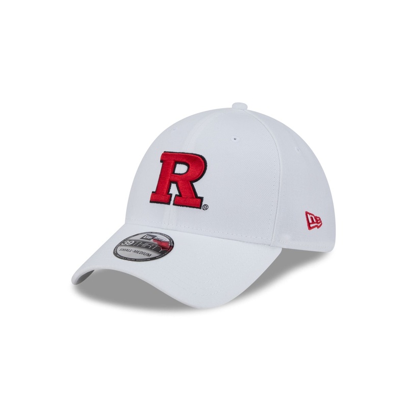 Rutgers Scarlet Knights Optic White 39THIRTY Stretch Fit Hat