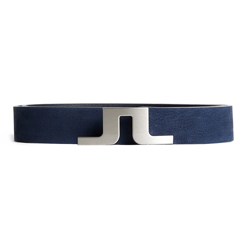 J.Lindeberg  Bridger Nubuck Leather Belt – JL Navy